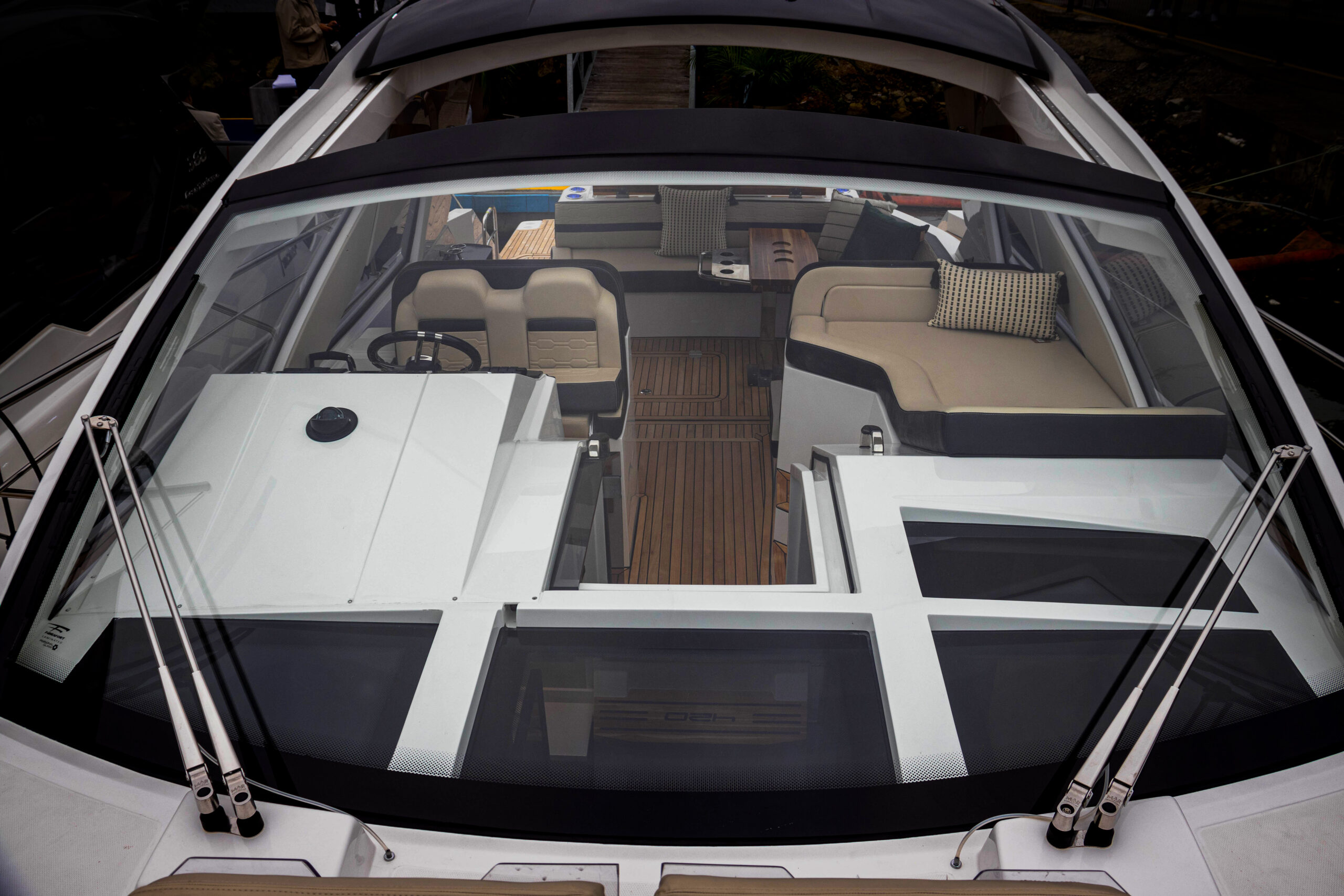 Para-brisa vidro laminado personal boat